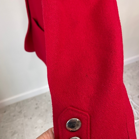 VINTAGE Pioneer Wear Womens Western Red Wool Jacket USA Size Large - Picture 8 of 15